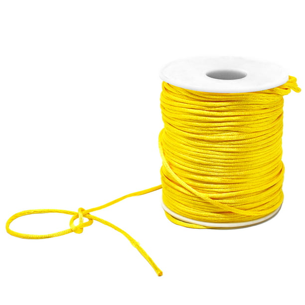 15 m /Roll Nylon Cord Necklace 5mm Twisted Satin Finish Polyester Jewelry Cord 